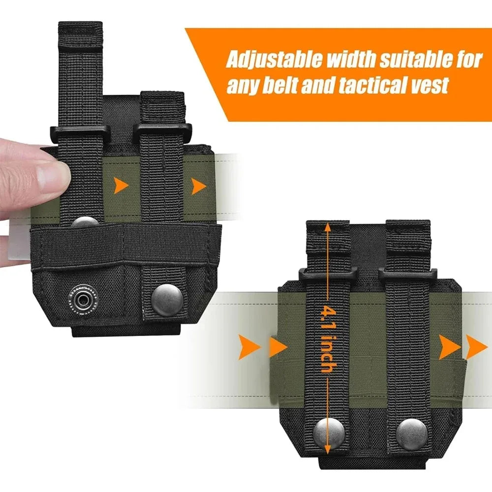 Molle Handcuffs Pouch Shackles Holder Case Quick Draw Universal Handcuff Holster Standard Chain Cuffs Cover Belt Pouch