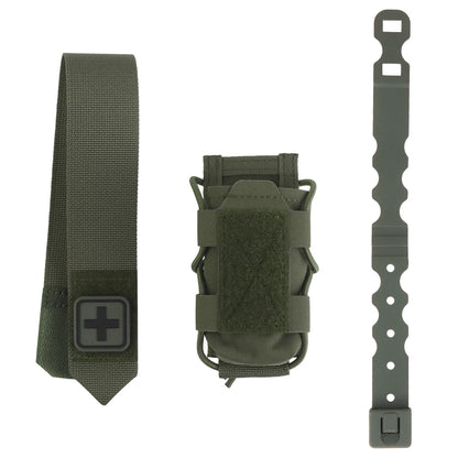 Universal Tourniquet Pouch Split Design Micro Trauma Outdoor First Aid Kit Flip-top Type Adapt To Belt Plate Carrier