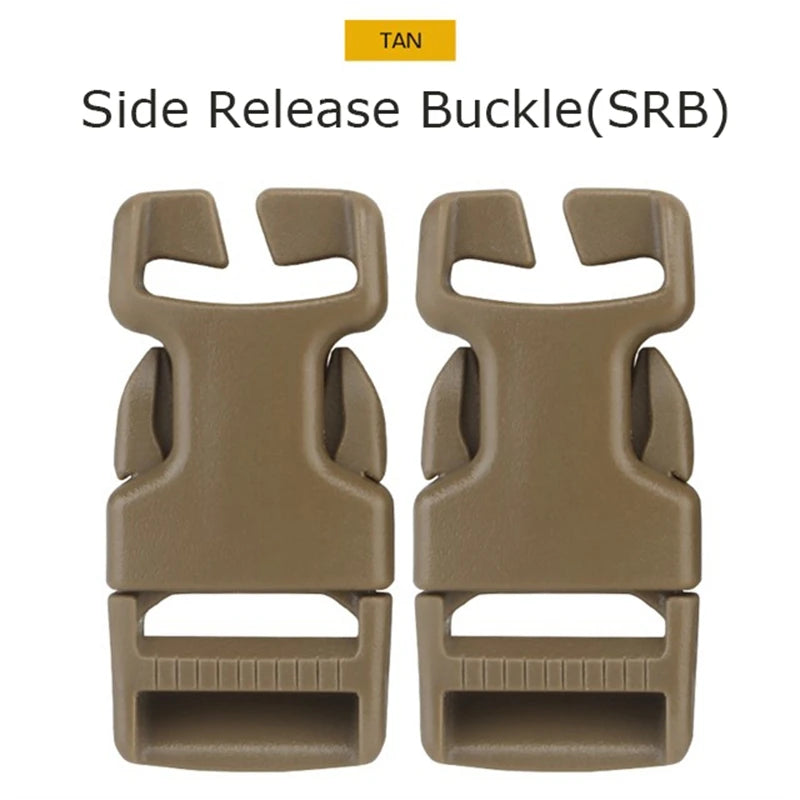 2pcs/set Tactical Vest Belt QASM Quick Attach Buckle/SRB Side Release Buckle/G Hooks Modular Vest Accessories