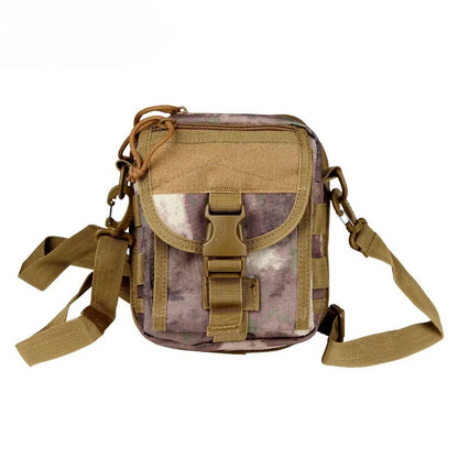 Tactical Waist Bag Molle System Outdoor Crossbody Sling Bag Oxford Cloth Multi-pocket Shoulder Pack for Hiking Camping Travel