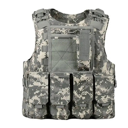 Kids Tactical Vest, Canvas Children's Molle Combat Vest for Outdoor CS Game, Cosplay & Role Play