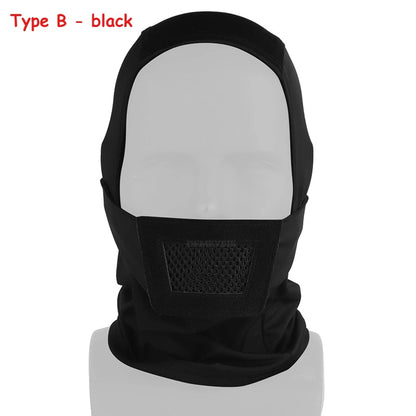 Outdoor Hunting Face Mask Steel Mesh Breathable Tactical CS Airsoft Shooting Balaclava Headwear Headscarf Motorcycle Headgear