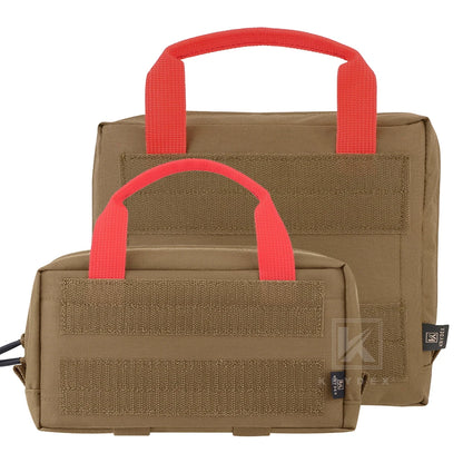 KRYDEX Tactical Large Small Clear Top Insert Pouch First Aid Travel Camping Medical Storage Bag For D3 Backpack Accessories