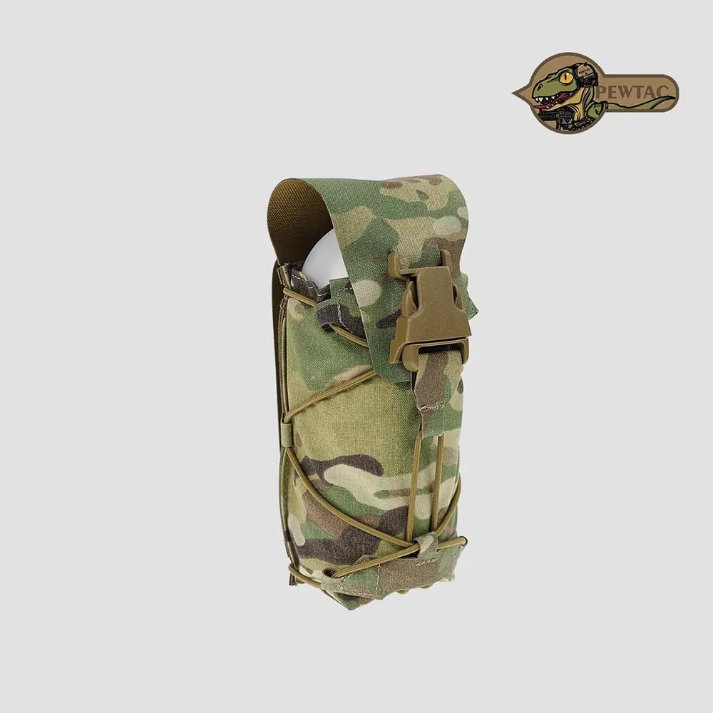 PEW TACTICAL MOLLE Water Bottle Pouch, Foldable Multi Use Tactical Storage Pouch Utility Bag PH109