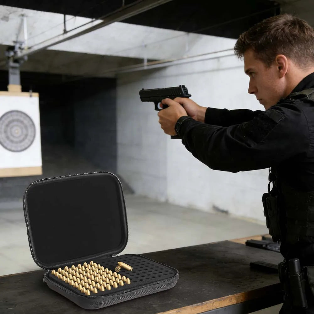140 Rounds Tactical Ammo Bullet Bag Ammo Storage Case Portable Ammunition Case Ammo Pouch Holder for 9mm Luger/9mm Makarov