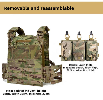 2026 Military Tactical Vest Body Armor Combat Army Gear Hunting Plate Carrier Airsoft Accessories Wargame Pouch Vest