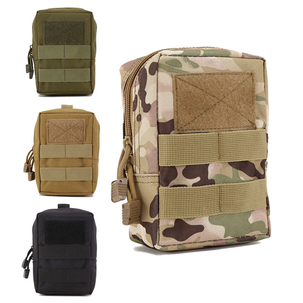 Outdoor Mini Medical Molle Waist Bag Tactical Pouch Camping Hunting Coin Pouch Belt Pouch Survival Tool First Aid Storage Pack