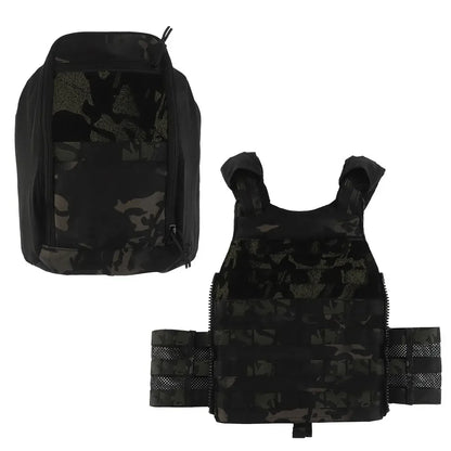 Tactical Hunting Vest Velocity Systems Plate Carrier With Zip-on Hydration Back Panel  Bag MOLLE Scarab Airsoft Militar Gear