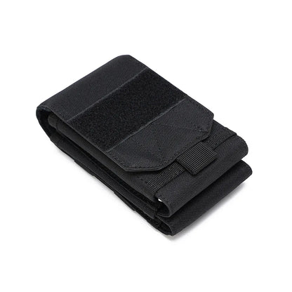 Double Molle Laser Cell Phone Pouch Tactical Belt EDC Pouch Holder Waist Accessories Bag Outdoor Camping Mobile Phone Pack Bag