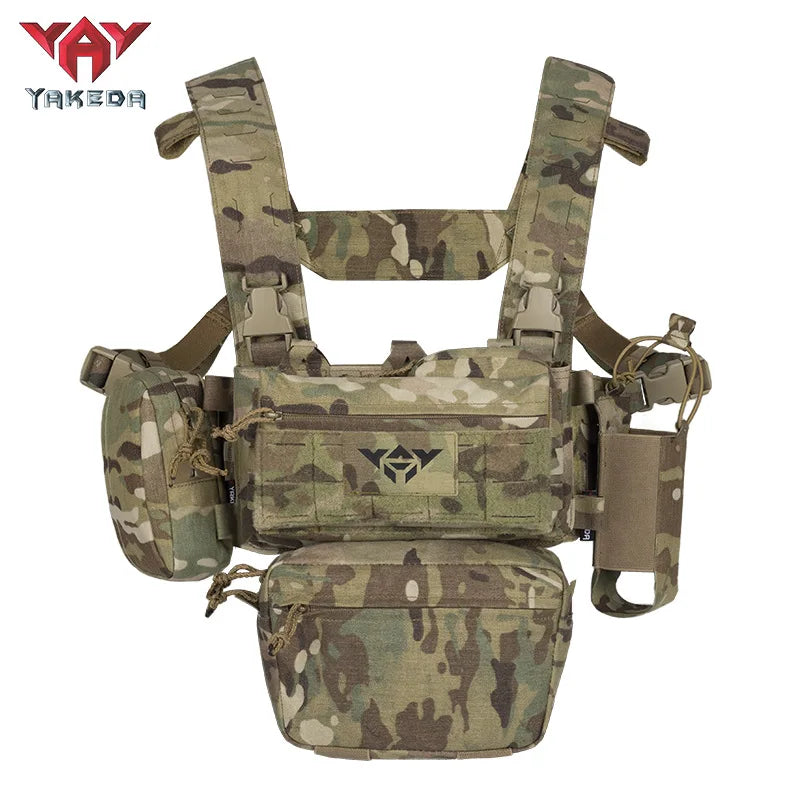 YAKEDA Tactical Vest 2026 New Lightweight Outdoor Training Wear-resistant Tactical Vest CS Sports Quick-release Vest