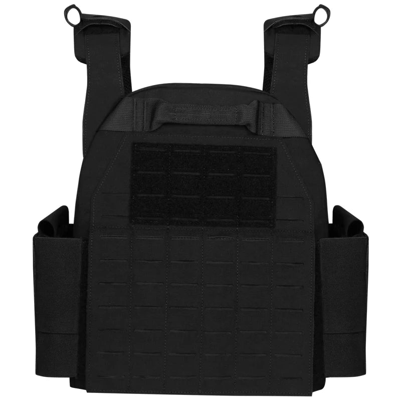 ARTEX Men's Lightweight Tactical Vest Plate Carrier Outdoor Multi-Functional Nylon Laser Cut Quick-Release Molle Airsoft Vest