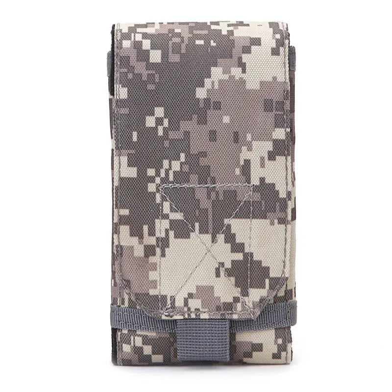 MOLLE Tactical Phone Pouch Outdoor Universal Smartphone Pouch 600D Nylon Belt Waist Bag for Hunting Travel Hiking