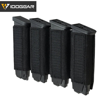 IDOGEAR Quad MP5 / MP7 Magazine Insert Holder with Hook Fasteners for MK3 and MK4 Chest Rig 35140