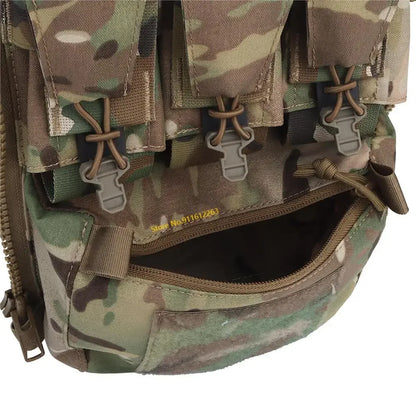 V5 PC Tactical Vest Back Panel Pouch Zip-on GP Pocket FCPC Plate Carrier Expansion Bag Hunting Vest Accessories