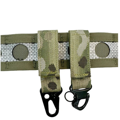 Tactical Nylon Key Hook Webbing Buckle Hanging System Molle Waist Belt Buckle Vest Hanging Metal Accessories Gear