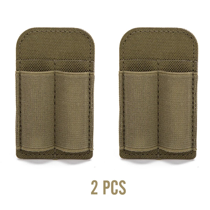 Tactical 2 Rounds Buttstock Ammo Pouch 7.62mm Bullet Magazine Hunting Accessories 2 Hole Ammo Shell Holder Shotgun Bullet Pouch