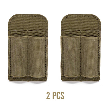 Tactical 2 Rounds Buttstock Ammo Pouch 7.62mm Bullet Magazine Hunting Accessories 2 Hole Ammo Shell Holder Shotgun Bullet Pouch