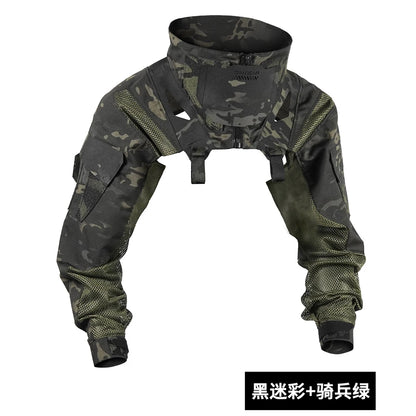 Tactical Combat Uniform Long Sleeve Clothing Hunting Accessories  Breathable Comfortable Compatible Tactical Chest Rig