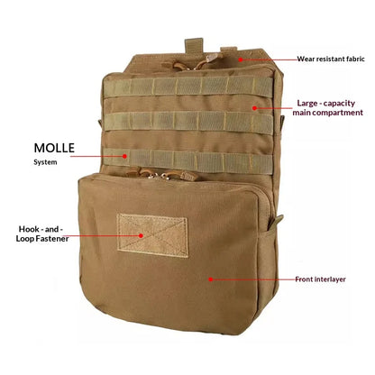 Tactical Backpack Hydration Pack Airsoft Gear 3L Nylon Bags Molle Edc Bag for JPC SPC Hunting Vest Accessories Water Bladder