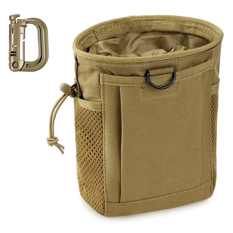 OPHIDIANTAC Molle Dump Pouch,Hunting Magazine Recovery Pouch Drastring Ammo Bag Belt Waist Fanny Pack Adjustable Holster Bag