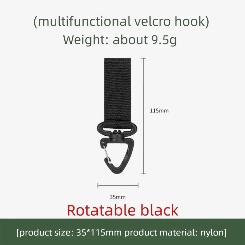 Outdoor Nylon Carabiner Key Hook MOLLE Webbing Buckle Belt Buckle Hanging Camping Climbing Backpack Accessories XKHWGJ02