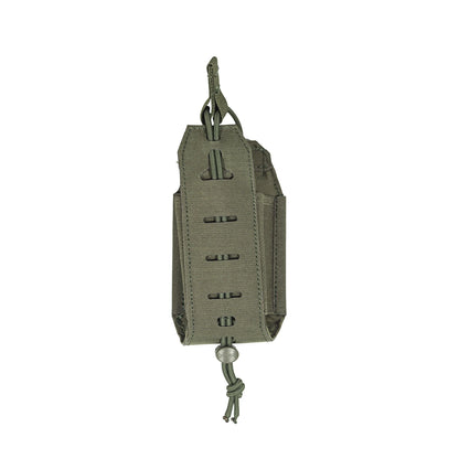 Tactical Single Magazine Pouch Laser Cut MOLLE Open Top Adjustable Elastic Mag Holder for Outdoor Sports Training