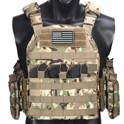 Camouflage Hunting Vest Quick Ssssassembly Waist Shoulder Accessory Pouches Hidden Triple Equipment Bag Outdoor Outdoor Vest