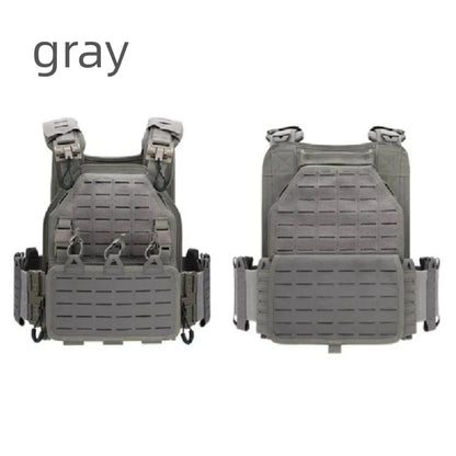 Tactical Vest 6094 Fast detachable light laser cut outdoor hunting black gear carry vest of high quality