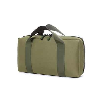 Tactical Storage Handbag Portable Universal Pistol Case with Magazine Pouch Outdoor Hunting Sundries Carry Bag for Shooting Gear