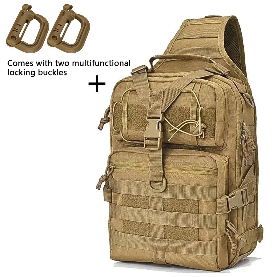 Outdoor Single Shoulder Training Extra Large Chest Bag Waterproof Oxford Cloth Camouflage Photography Crossbody Bag
