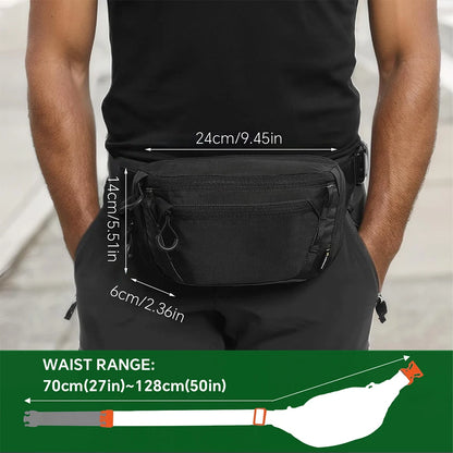 Tactical Waist Bag Concealed Carry Gun Bag Quick Access Handgun Bag Adjustable Waist Belt Fanny Pack with Gun Holster Outdoor