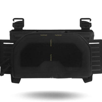 Multi-caliber Triple Mag Pouch with Admin Pouch for 5.56/9mm/PCC Mag, Front Placard for K19/KZ/LV119/FCV5 Plate Carrier