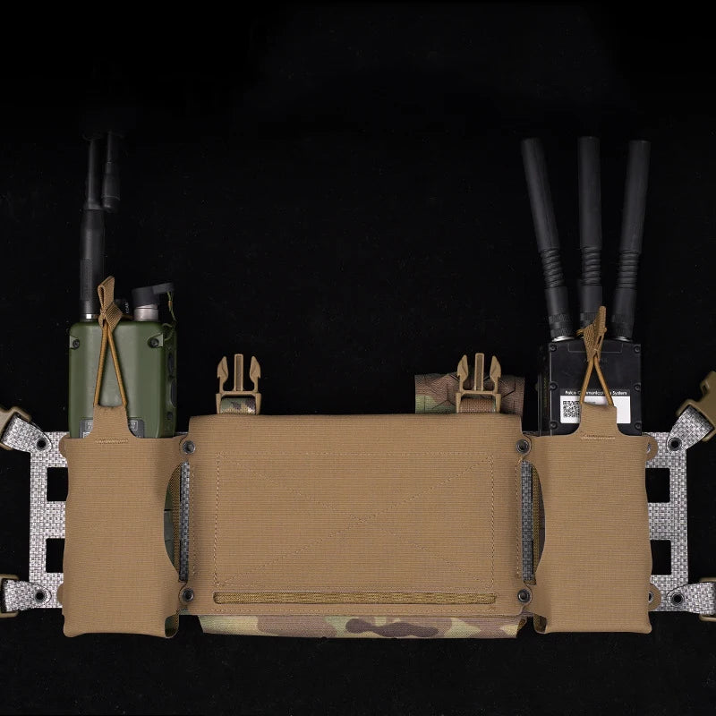 Multifuctional MK4 Chest Rig Expansion Chassis Vest Built-in MOLLE Radio MAG Pouch Expander Wing Hunting Airsoft Hanging Bag
