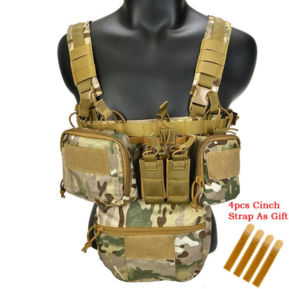 CS Match Wargame TCM  Chest Rig Airsoft Tactical Vest  Pack Magazine Pouch Holster Molle System Waist Men Nylon
