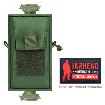 Backpack Shoulder Strap EDC Pouch Tactical Quick Access Tools Bag for Outdoor Hiking Camping with Hook-and-Loop Patch Area