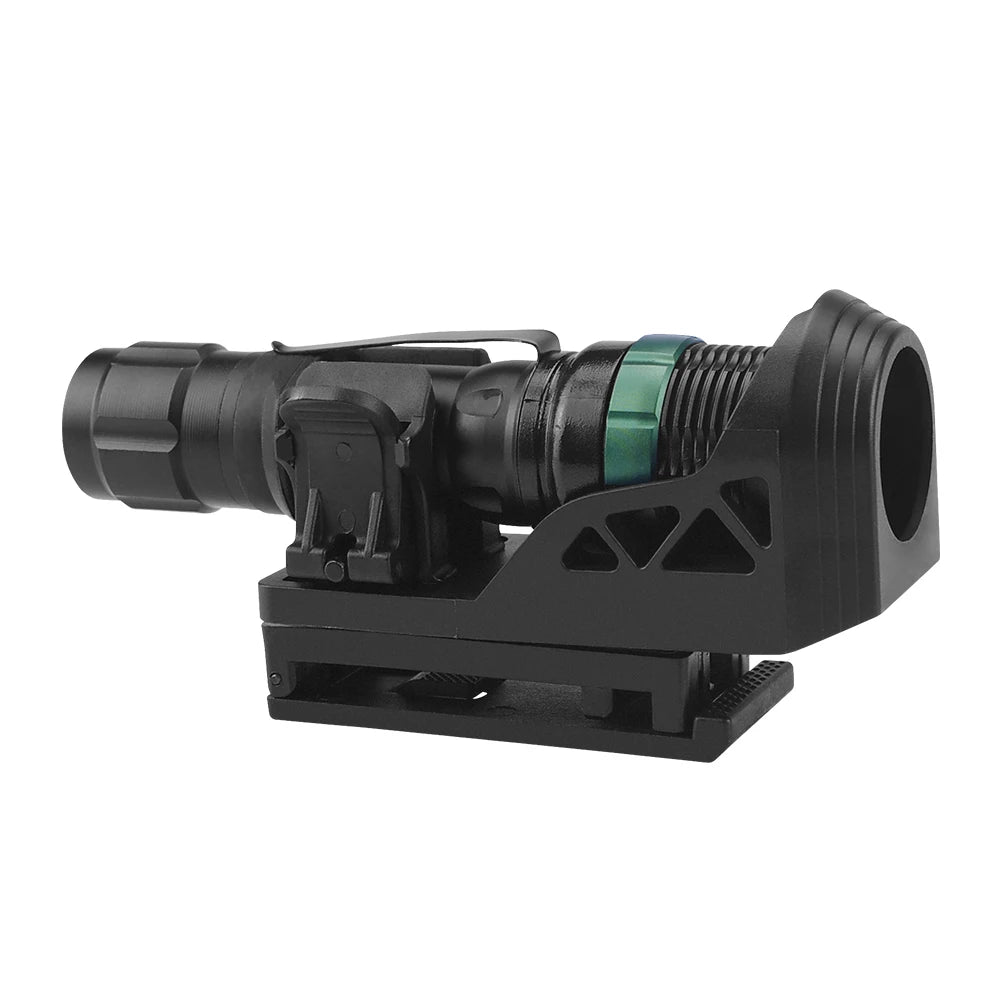 Universal 360° Rotating Side-opening Tactical Flashlight Sleeve with Side Lock System Set  Quick-release Flashlight Bracket