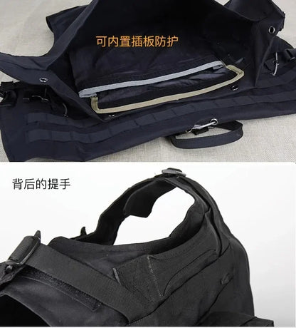 Adjustable Molle Tactical Vest Security Combat Body Vests Security Hunting Clothes Outdoor CS Game Airsoft Training Jacket