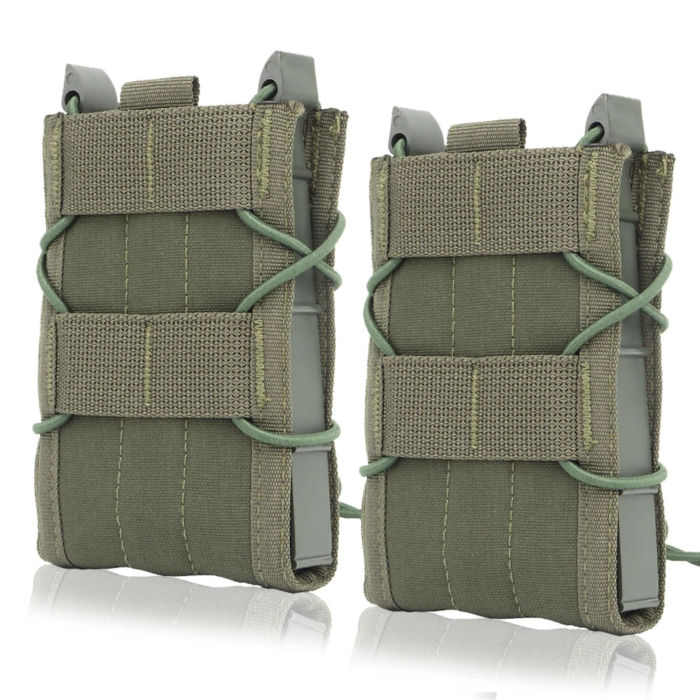 Tactical Molle Single Open-Top Mag Pouch for M4 M14 M16 AR15 G36 Magazines MOLLE Belt Attach Mag Carrier