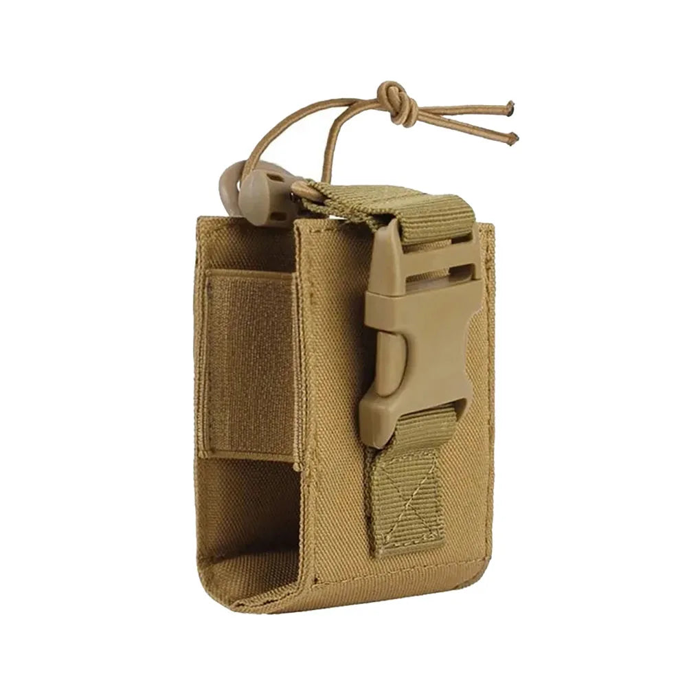 Tactical Molle Radio Walkie Talkie Pouch Outdoor Portable Radio Interphone Holster Carry Bag Adjustable Universal Radio Holder