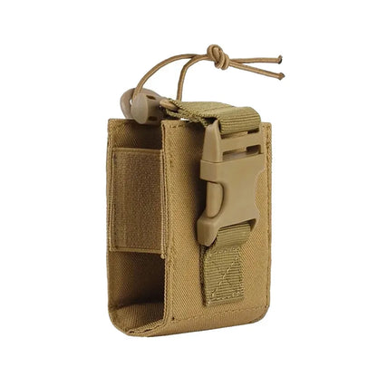 Tactical Molle Radio Walkie Talkie Pouch Outdoor Portable Radio Interphone Holster Carry Bag Adjustable Universal Radio Holder