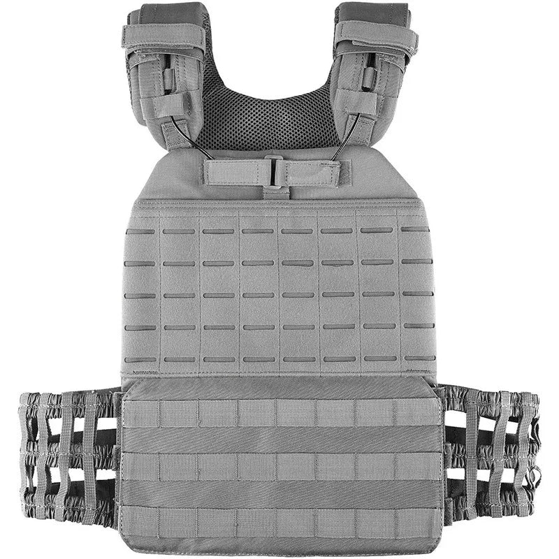Plate Carrier Body Combat Training Chest Rig Assault Vest Equipment Sport Vest Adjustable Exercise Lightweight Load Bearing Vest