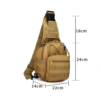 Tactical Crossbody bag nylon high quality waterproof shoulder small chest bag outdoor sports bicycle hunting Chest bag