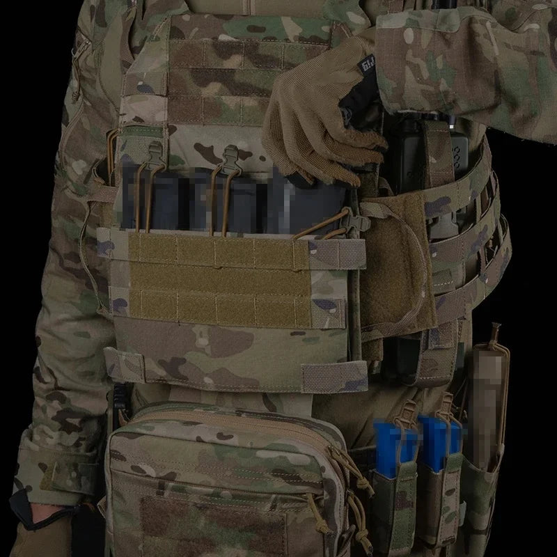Tactical R Series Triple Mag Plate Jump Flap Pouch 5.56 Mag Holder For M4 Front Panel Plate Carrier Chest Rig Vest Outdoor