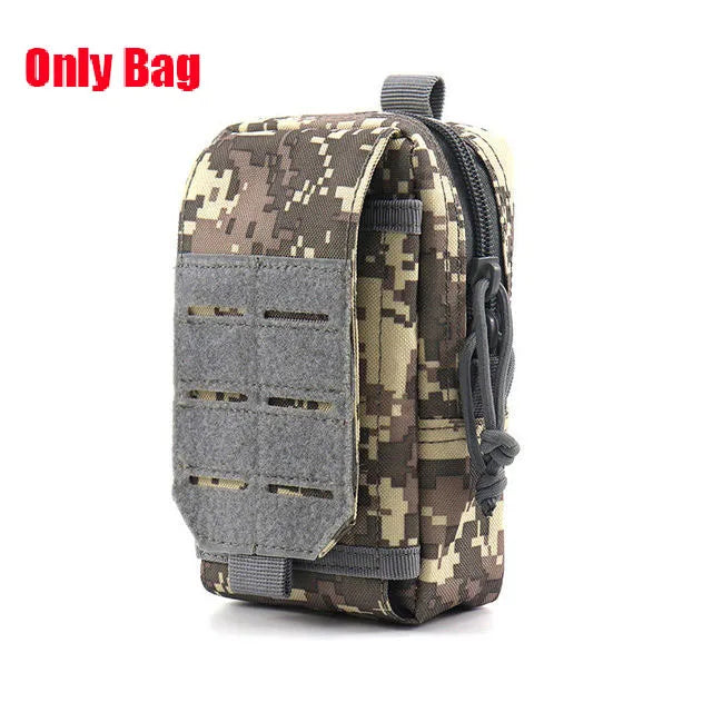 Molle Waist Pouch Outdoor Mobile Phone EDC Tactical Hunting Accessories Bag Vest Pack Cell Phone Working Tools Holder