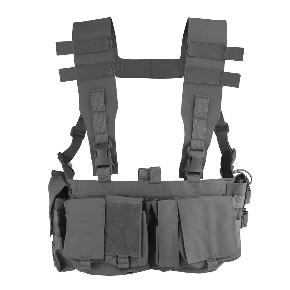 Uw Tactical Patrol Chest Hanging Hunting Vest Patrol Bag with 8 Internal Function Expansion Storage for Wireless Magazine Bag