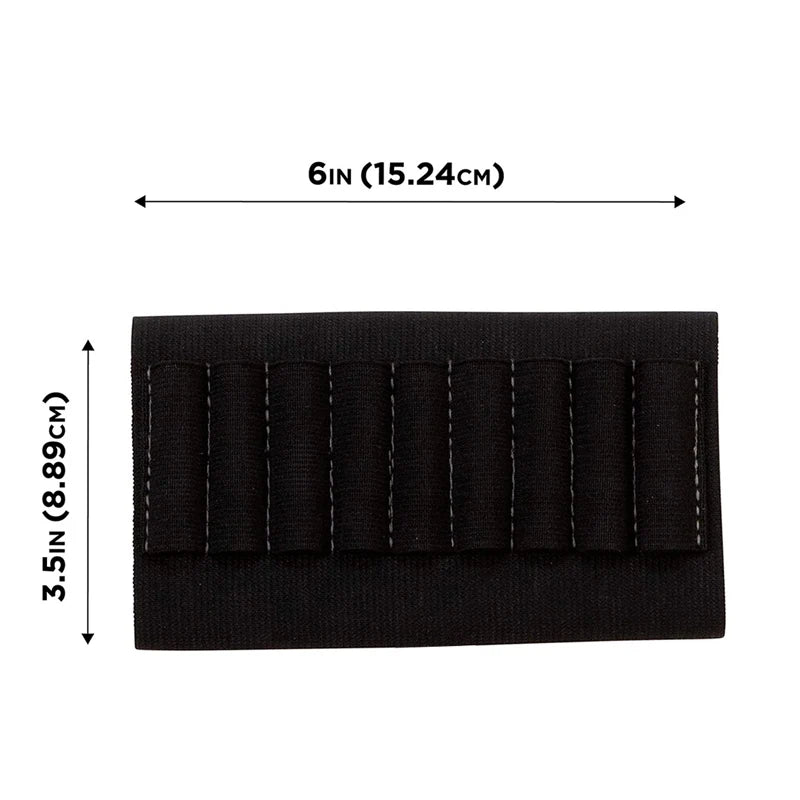 Cartridge Belt 9 Rounds Ammunition Package Nylon Tactical 9 Shells Rifle Buttstock Hold Outdoor Shooting Accessory Bag