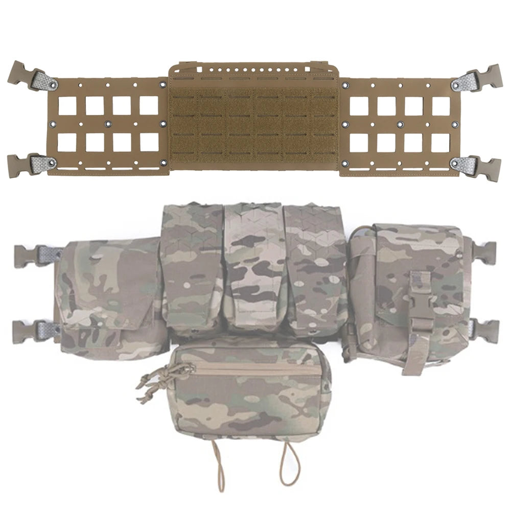 Tactical Vest Chest Rig Platform Expansion Chassis III for GP/SPUD/SACK Pouches Micro Fight MK MKV MK4 Training Equipment