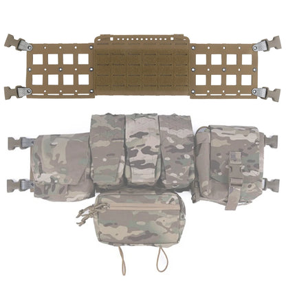Tactical Vest Chest Rig Platform Expansion Chassis III for GP/SPUD/SACK Pouches Micro Fight MK MKV MK4 Training Equipment
