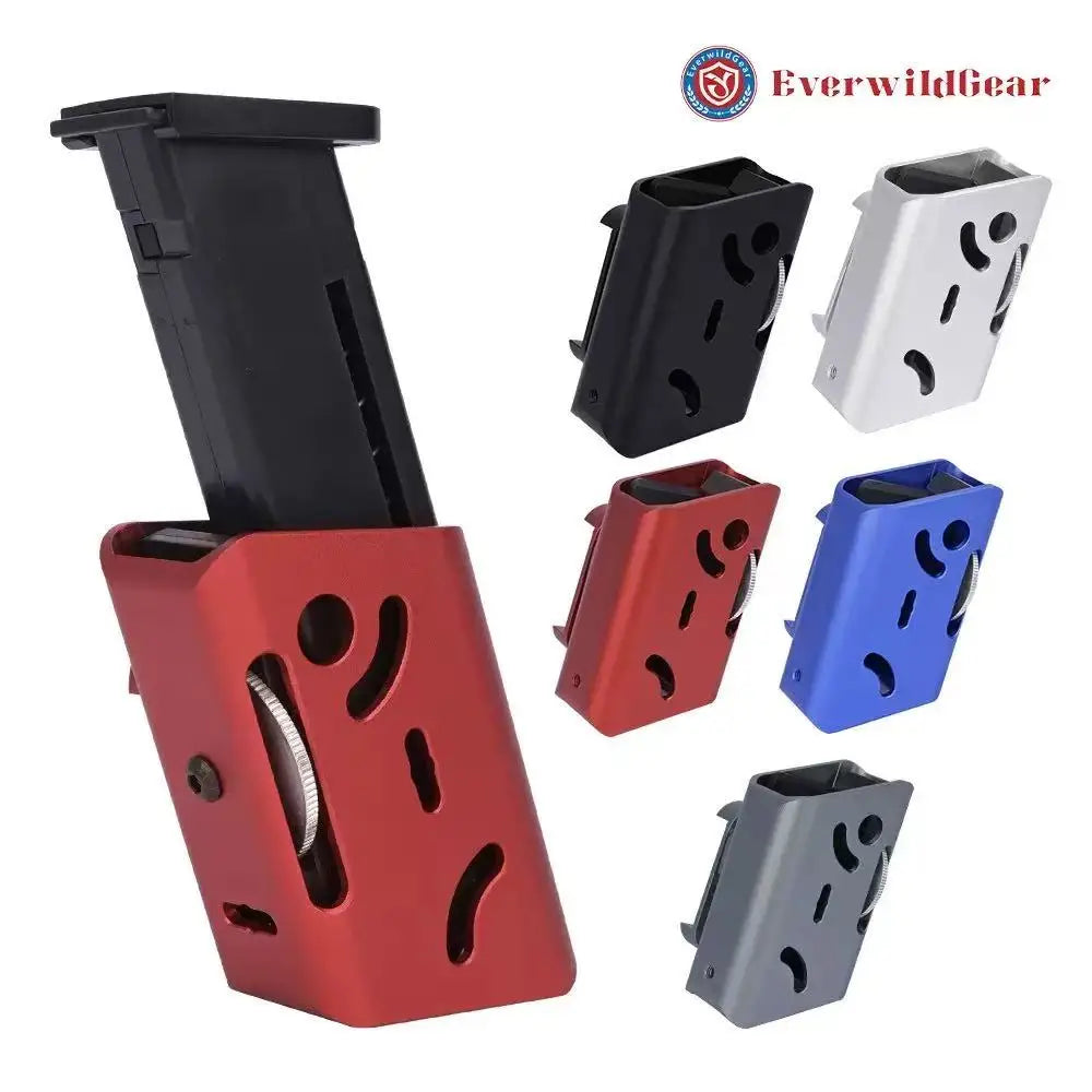 ### IPSC Aluminum Magazine Pouch Competition Multi-Angle Adjustment Pouch For Glock G17 G19 G22 G34 43X 1911Pistol Shooting