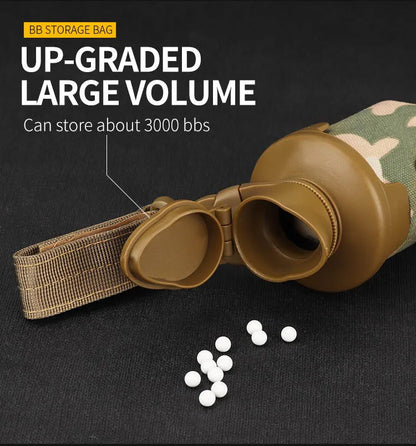 Foldable BB Storage Bag Tactical Magazine Molle Pouch System Paintball Accessories Shooting Organizer